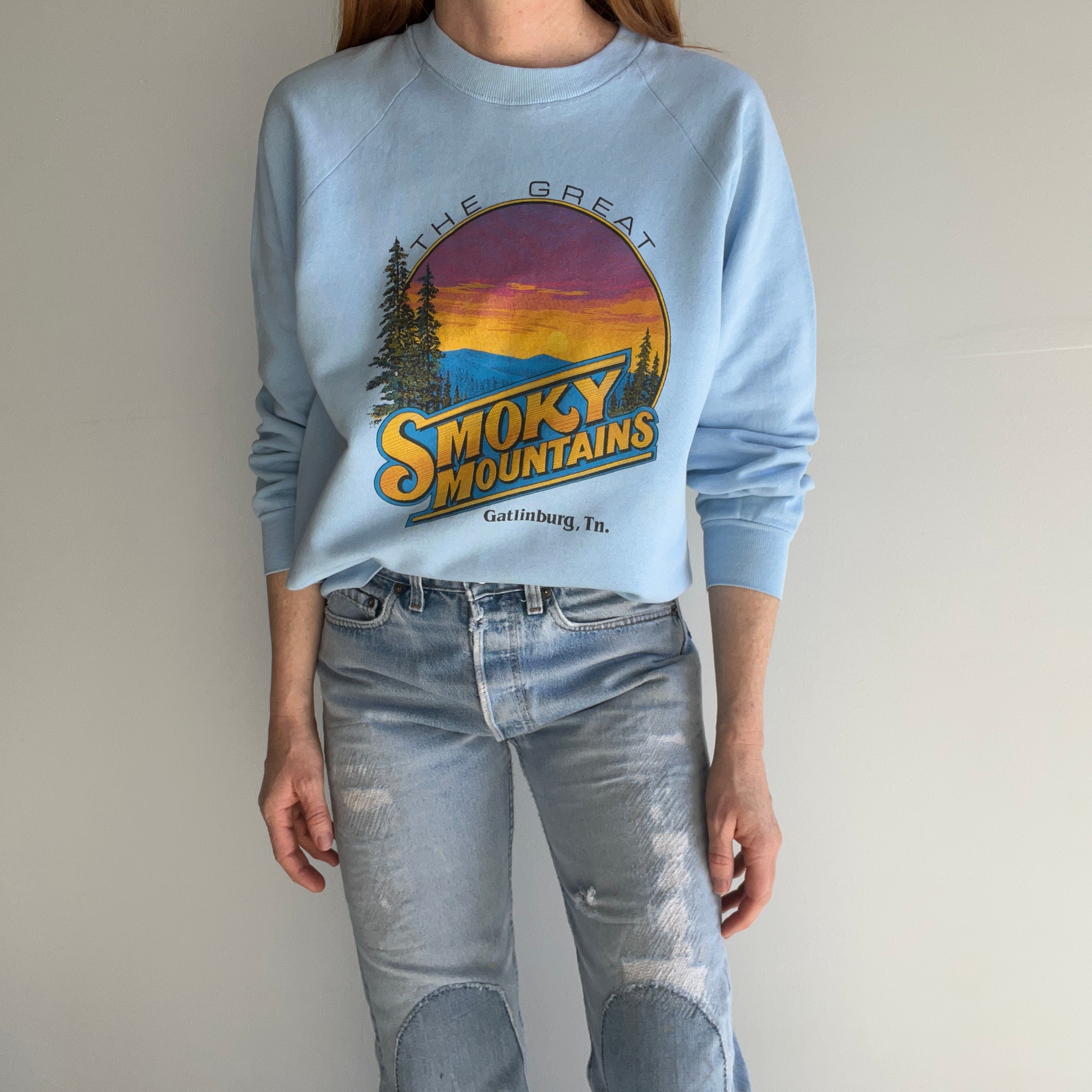 1980s The Great Smoky Mountains Gatlinburg, Tn Sweatshirt by FOTL