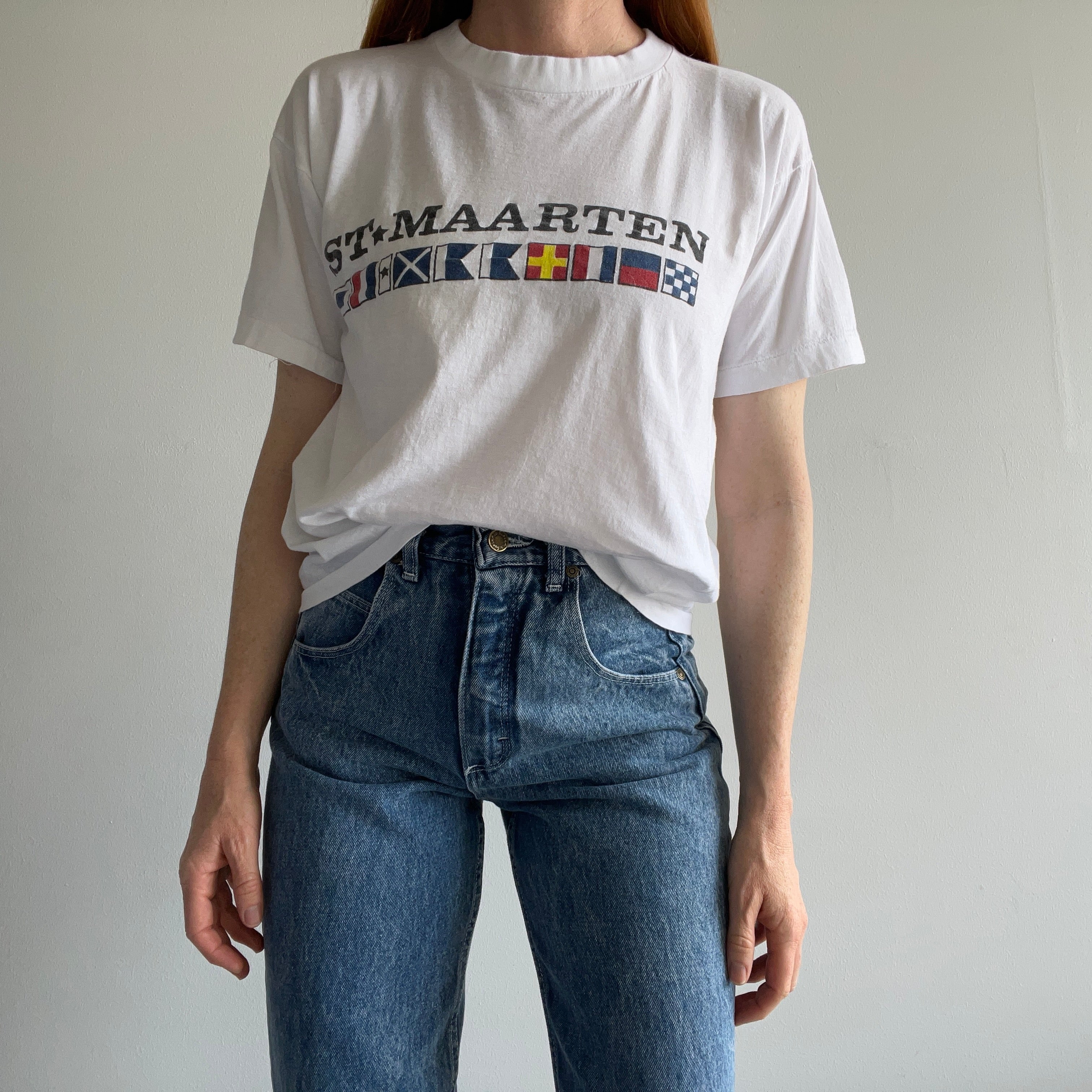1990s St. Maarten Slouchy Cotton T-Shirt