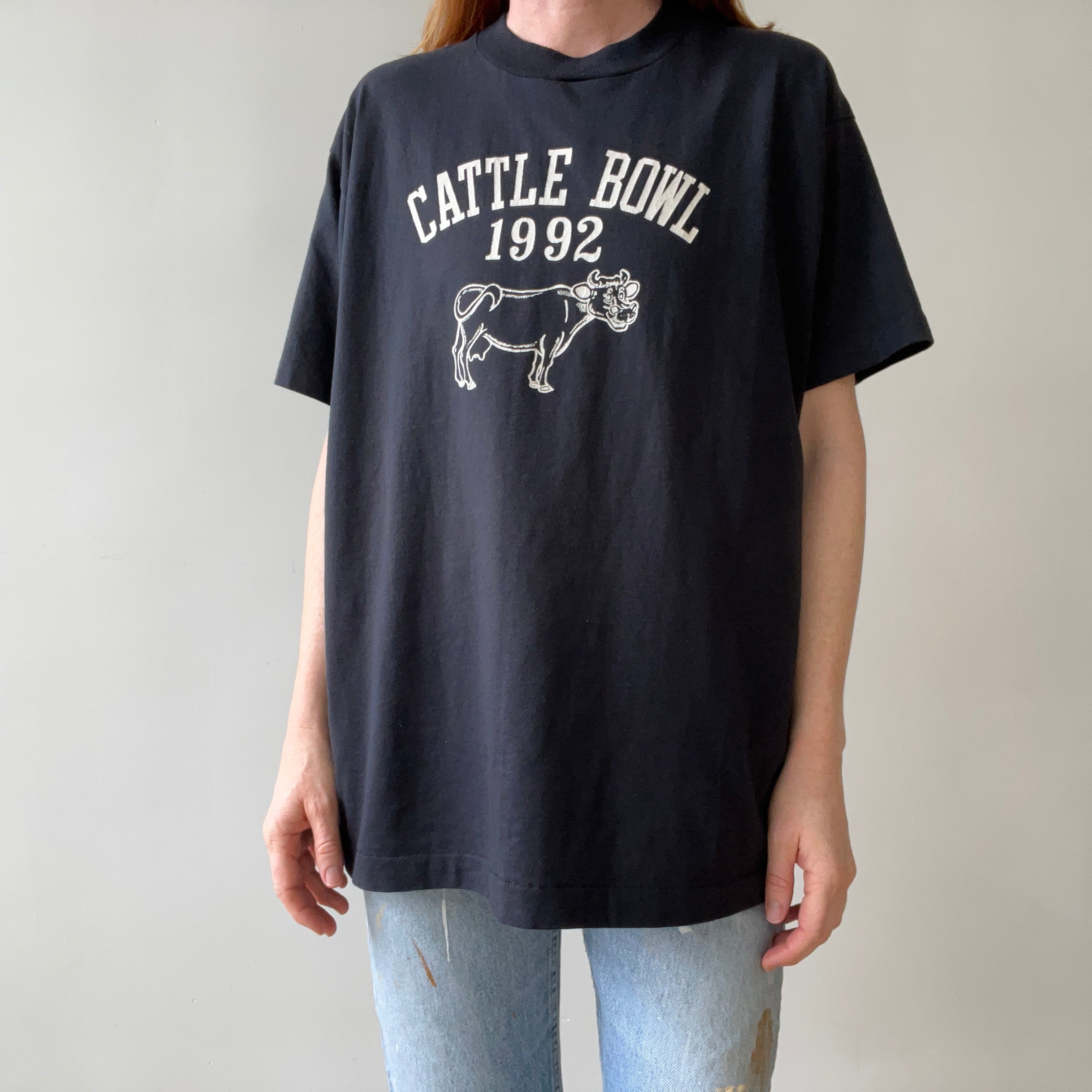 1992 Black Cattle Bowl Tubs T Shirt