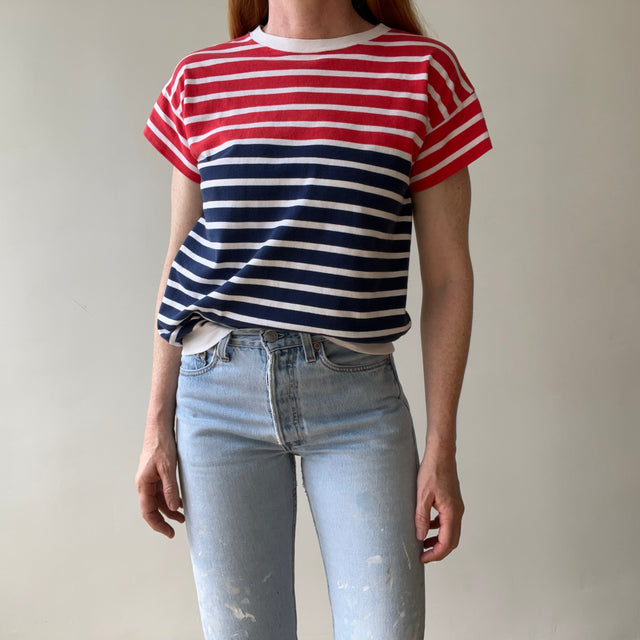 T-shirt teinté de peinture noire vierge des années 00