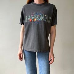 1990s Faded Black Bahamas Nassau T Shirt