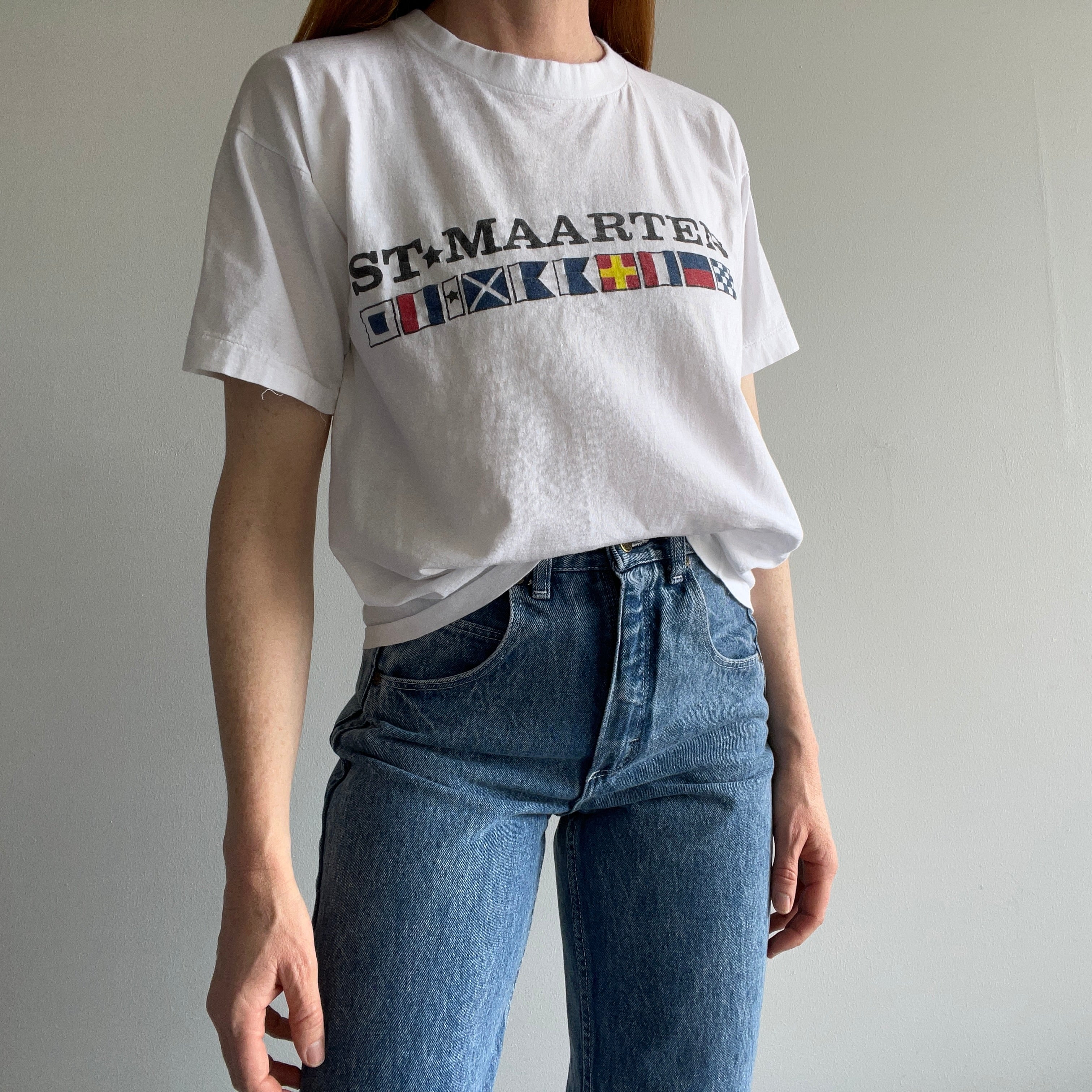 1990s St. Maarten Slouchy Cotton T-Shirt