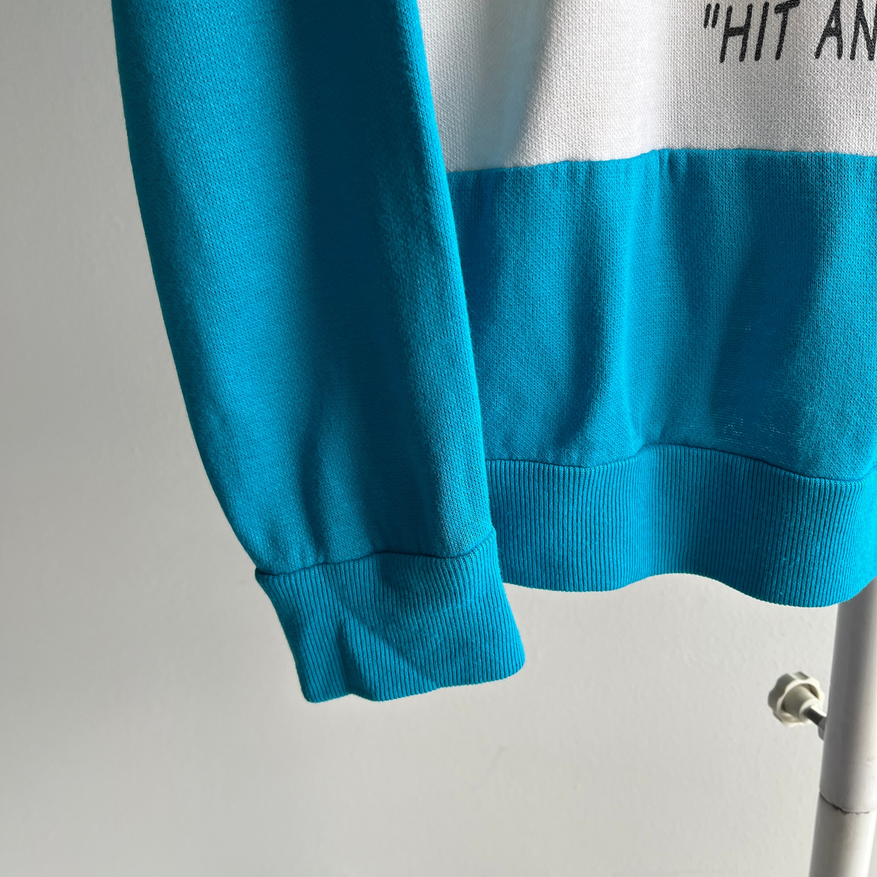 1996 Hit Any Key To Continue Color Block Sweatshirt