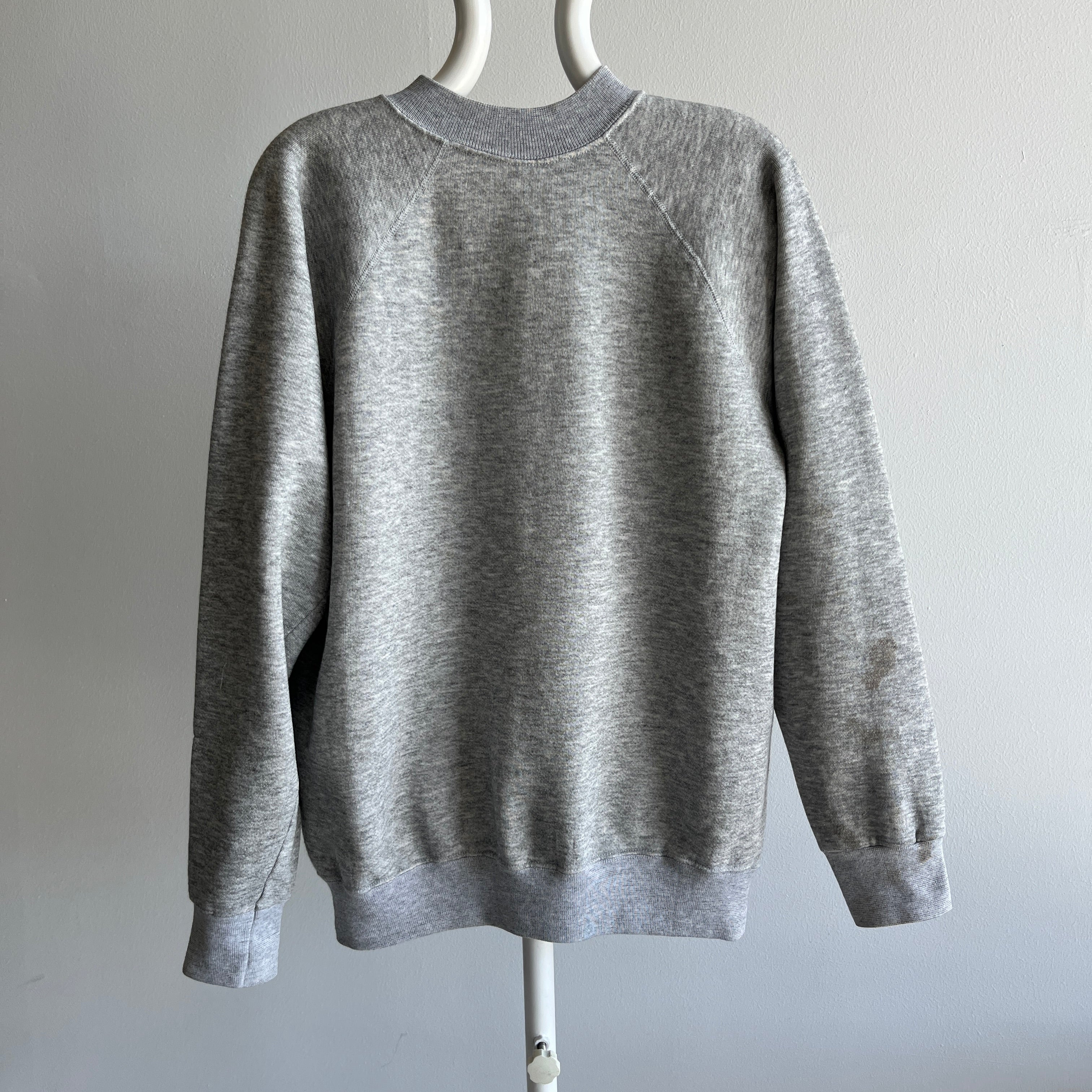 1980/90s Blank Gray Raglan