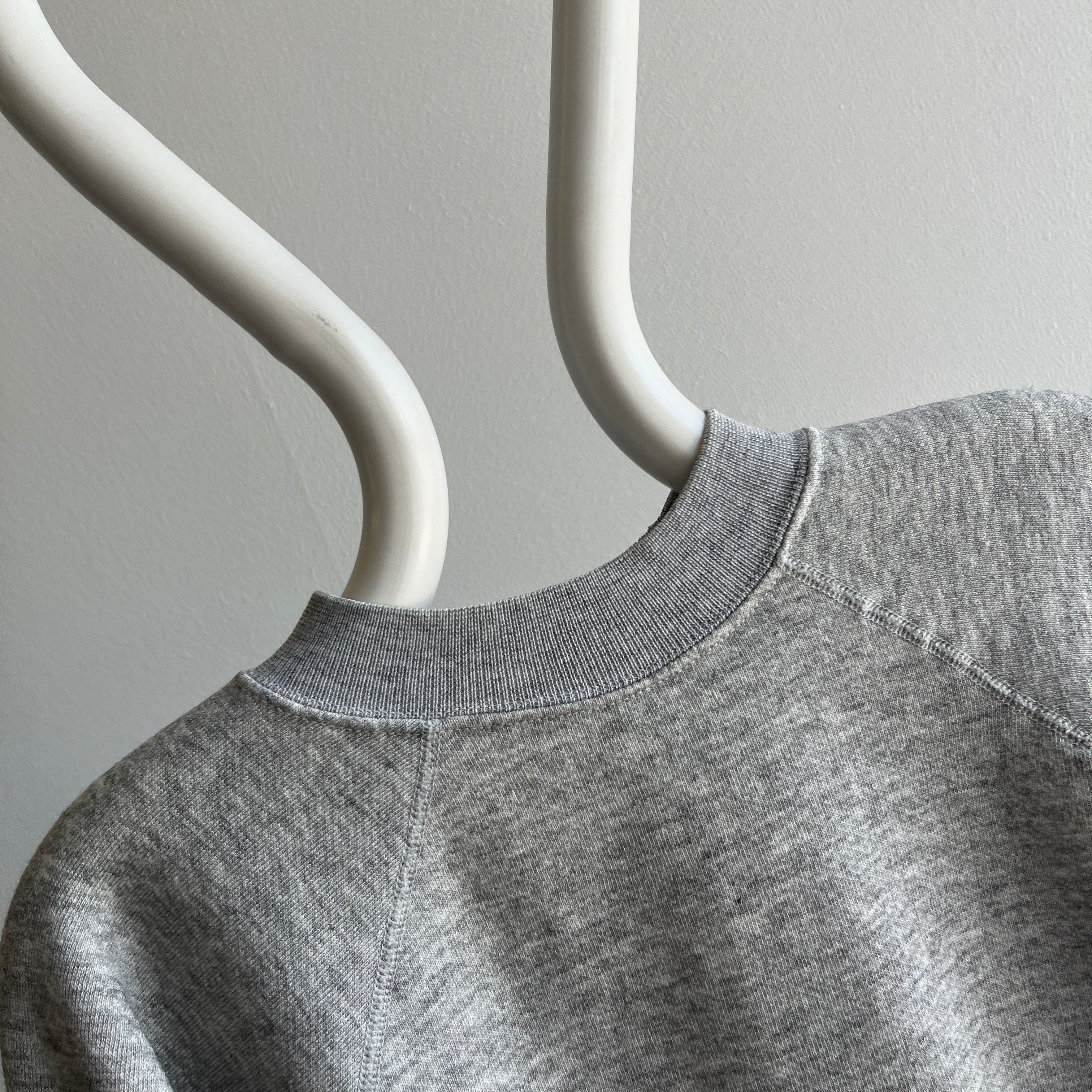 1980/90s Blank Gray Raglan