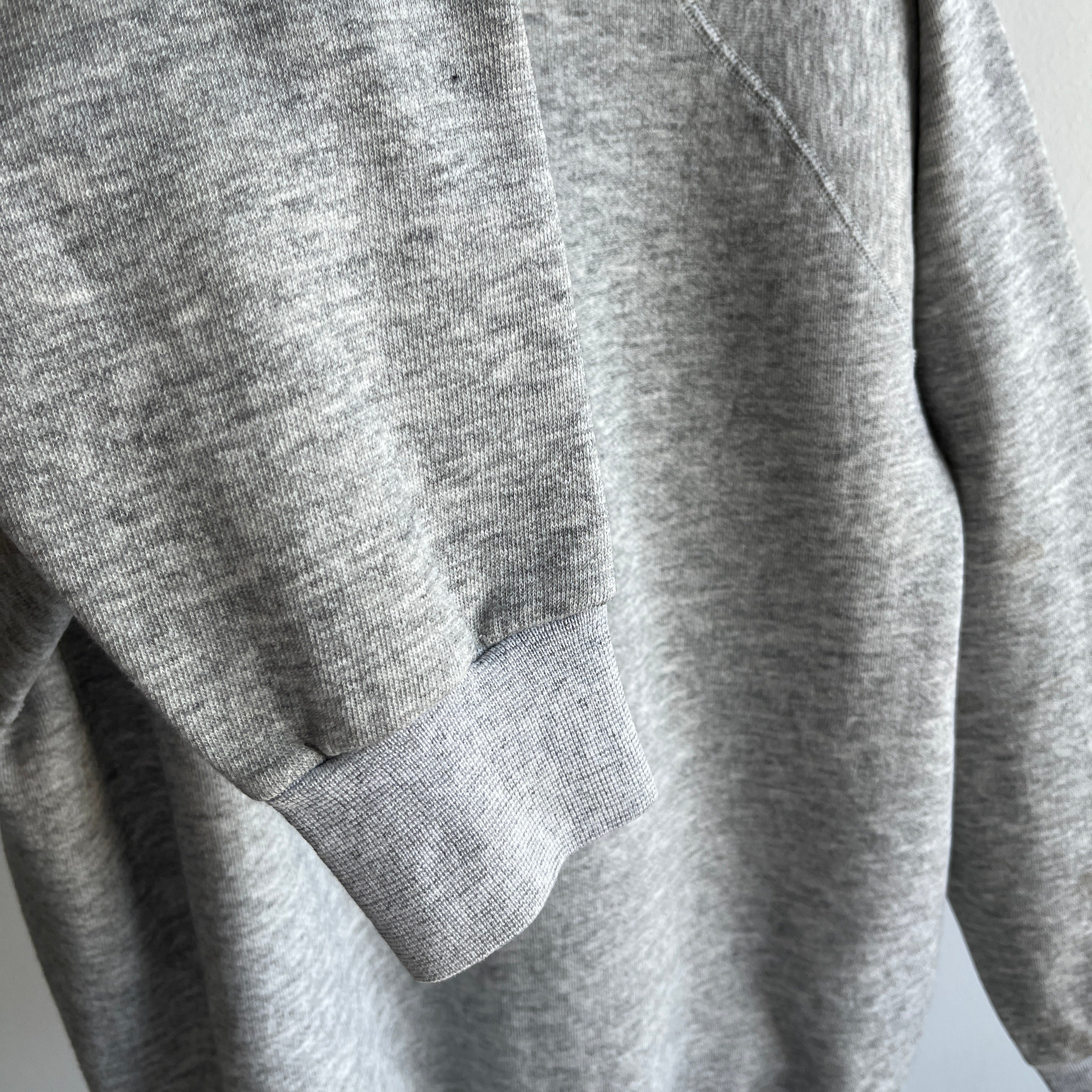 1980/90s Blank Gray Raglan