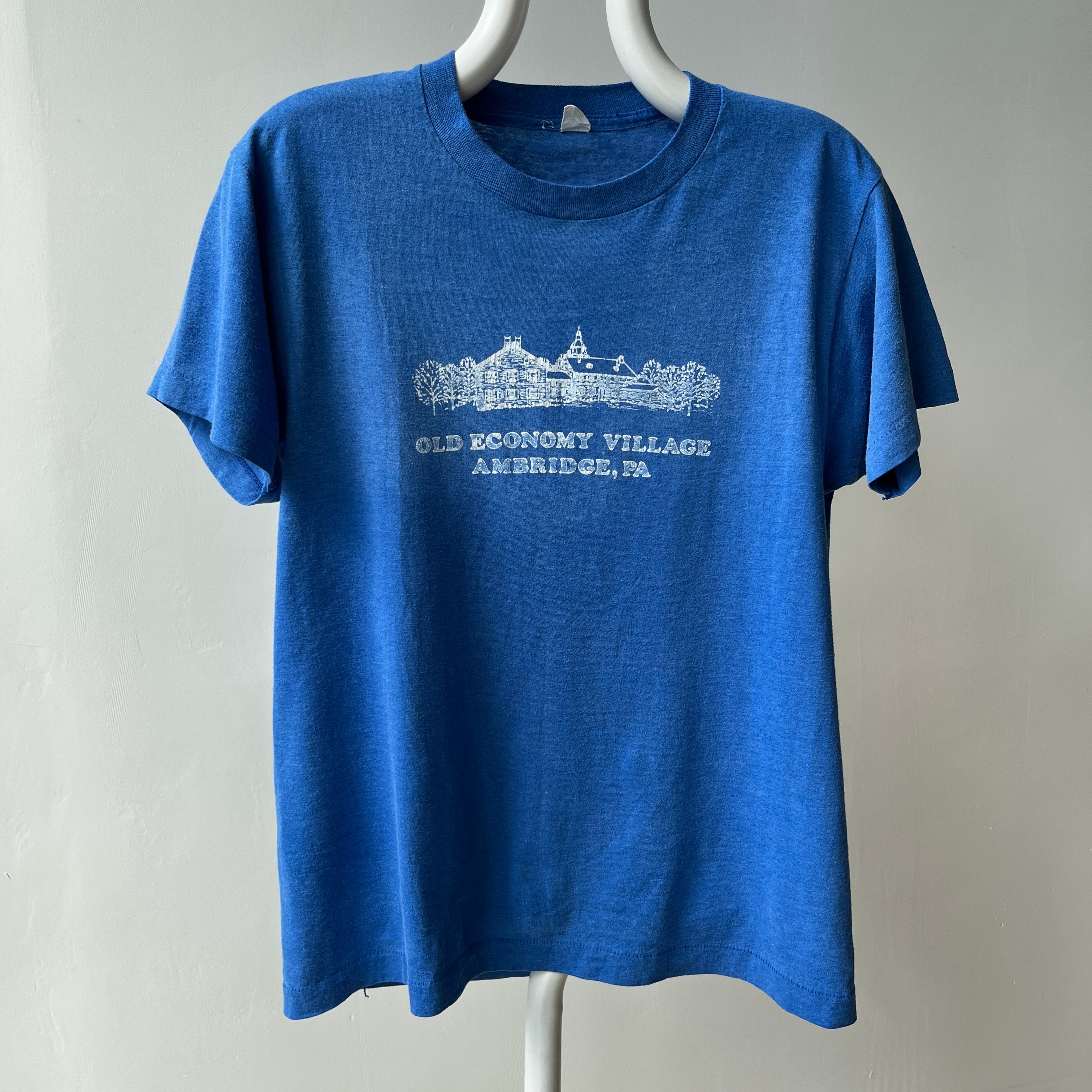 1980s Old Economy Village - Ambridge, PA - Faded T-Shirt