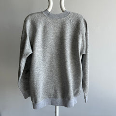 1980/90s Blank Gray Raglan