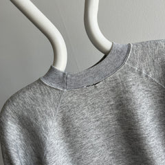 1980/90s Blank Gray Raglan