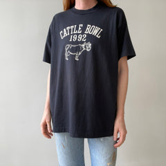 1992 Black Cattle Bowl Tubs T Shirt