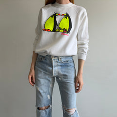 1980s Neon Penguins Sweatshirt