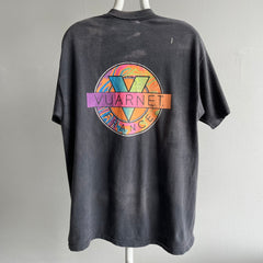 1980s Vuarnet France Epically Faded and Worn Front and Back T-Shirt