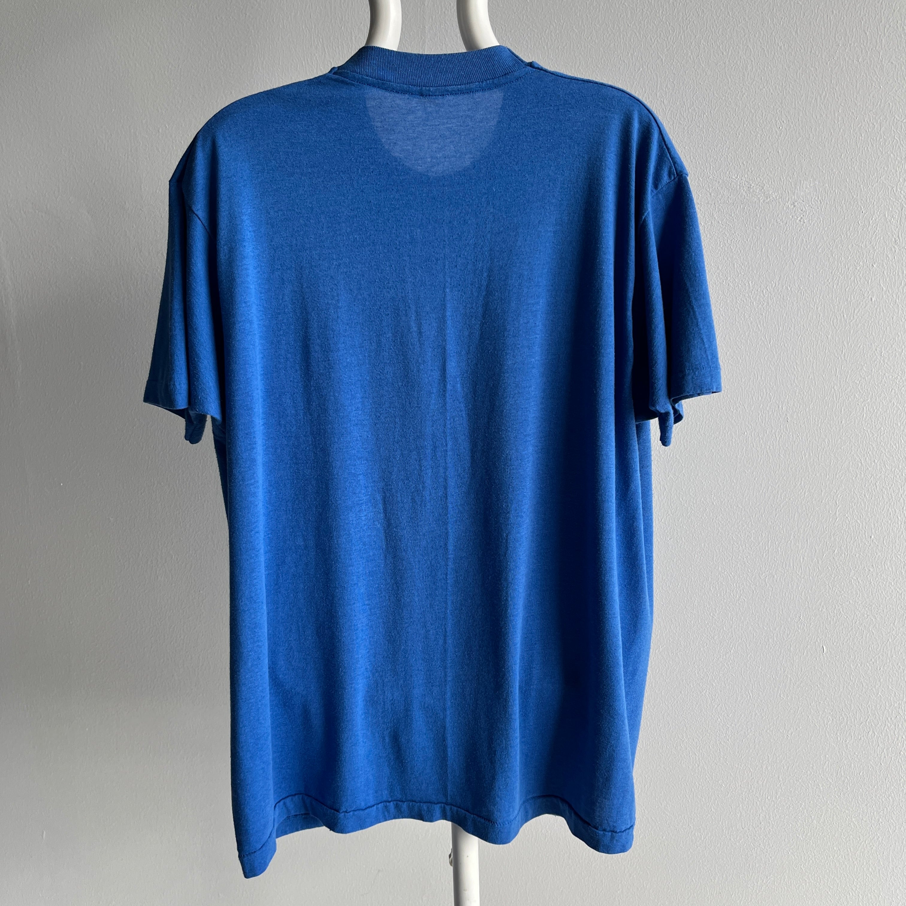 1980s FOTL Dodger Blue Selvedge Pocket T-Shirt