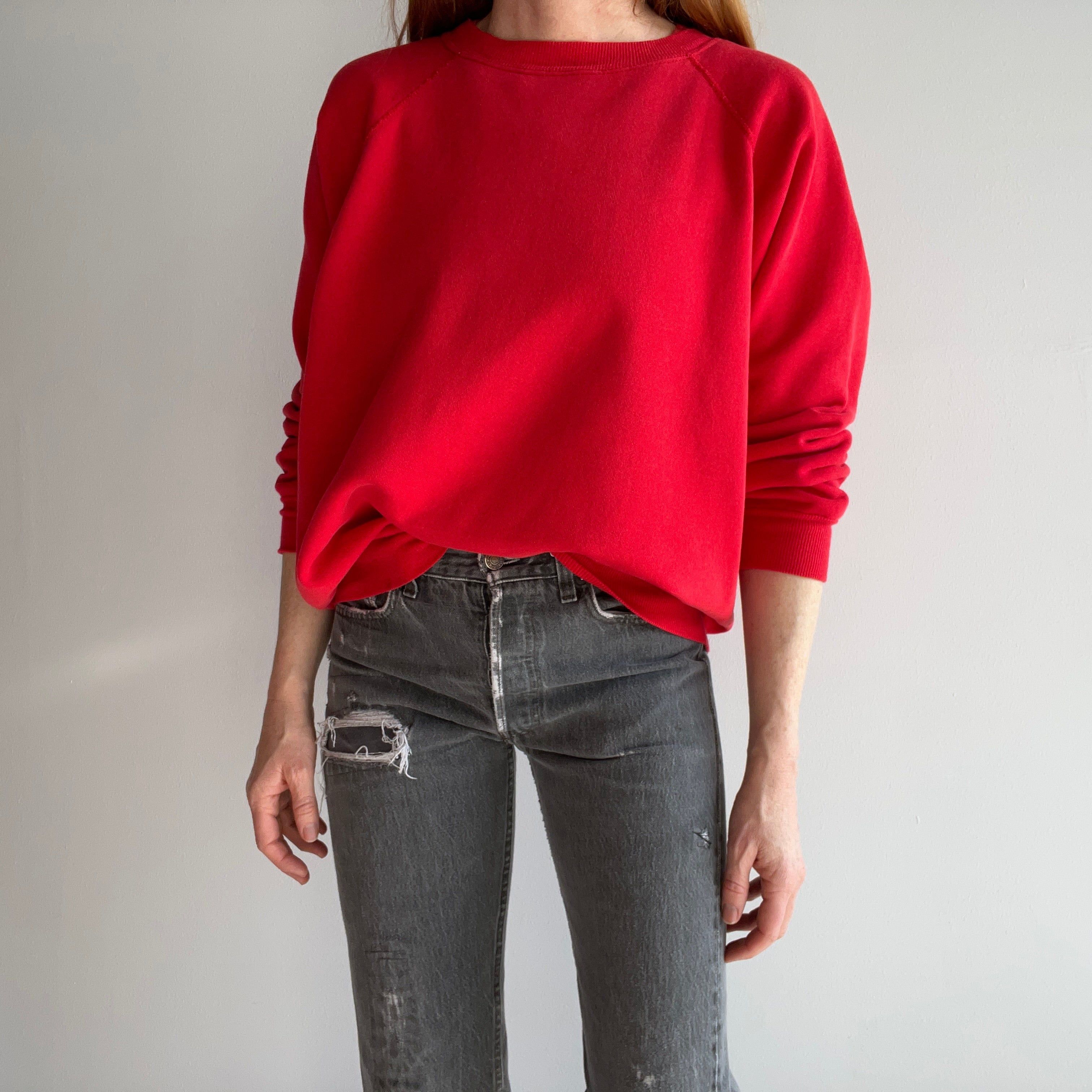 1980s Pannill Chili Pepper Red Raglan