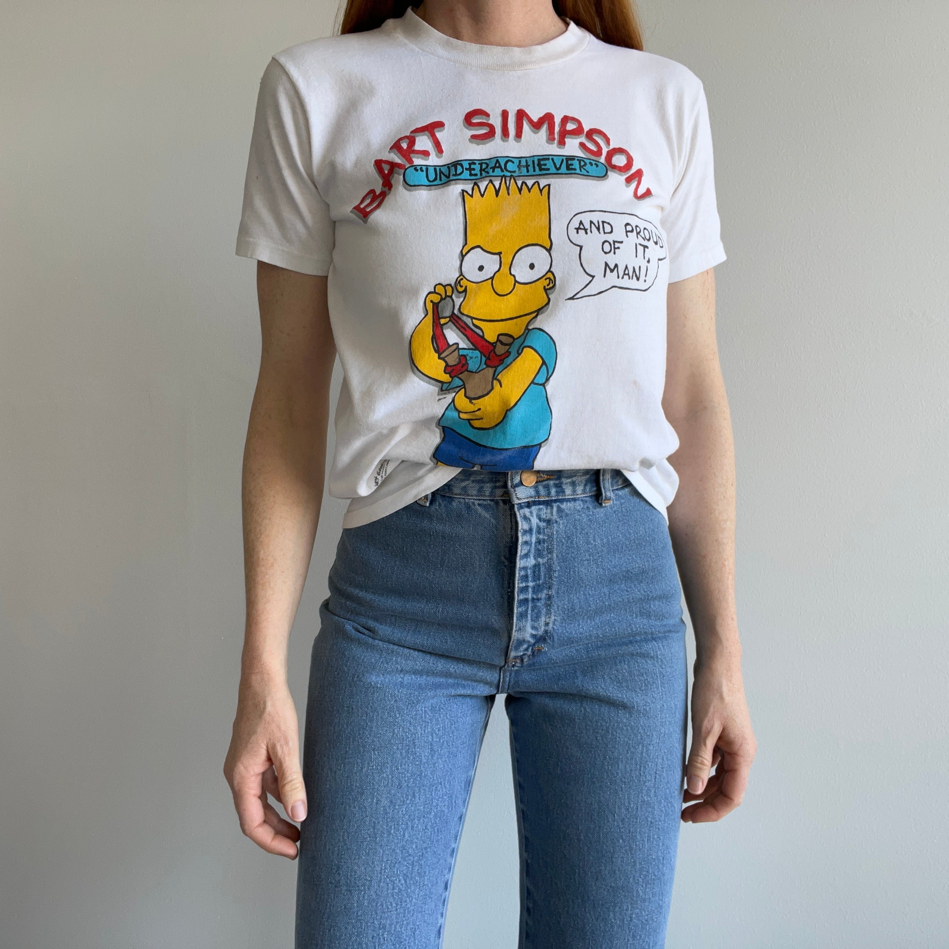 1989 Bart Simpson Underachiever T-Shirt