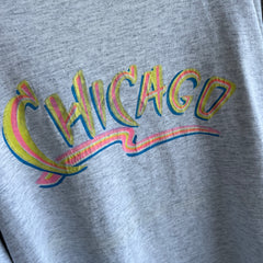 1980s Chicago Long Sleeve Cotton T-Shirt