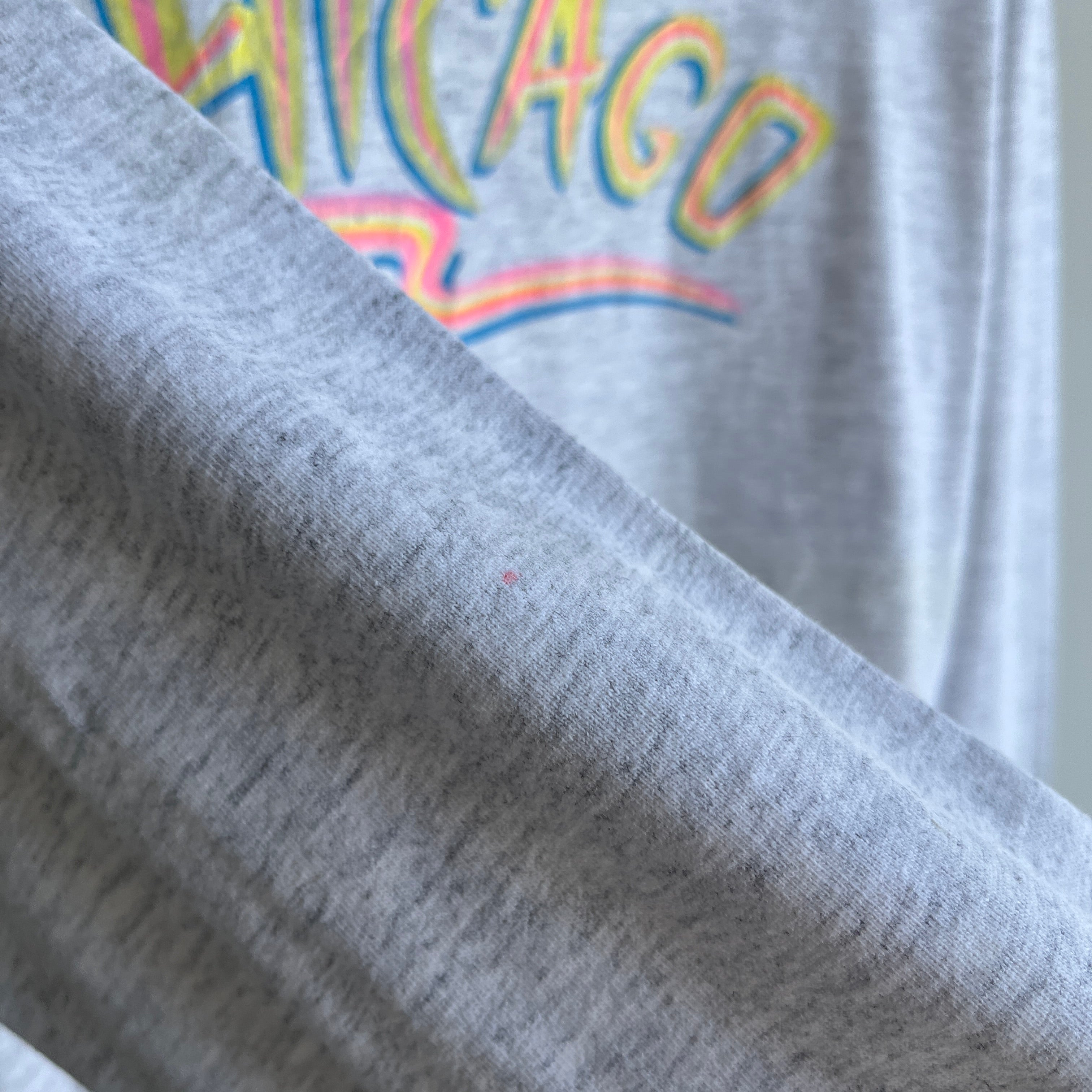 1980s Chicago Long Sleeve Cotton T-Shirt