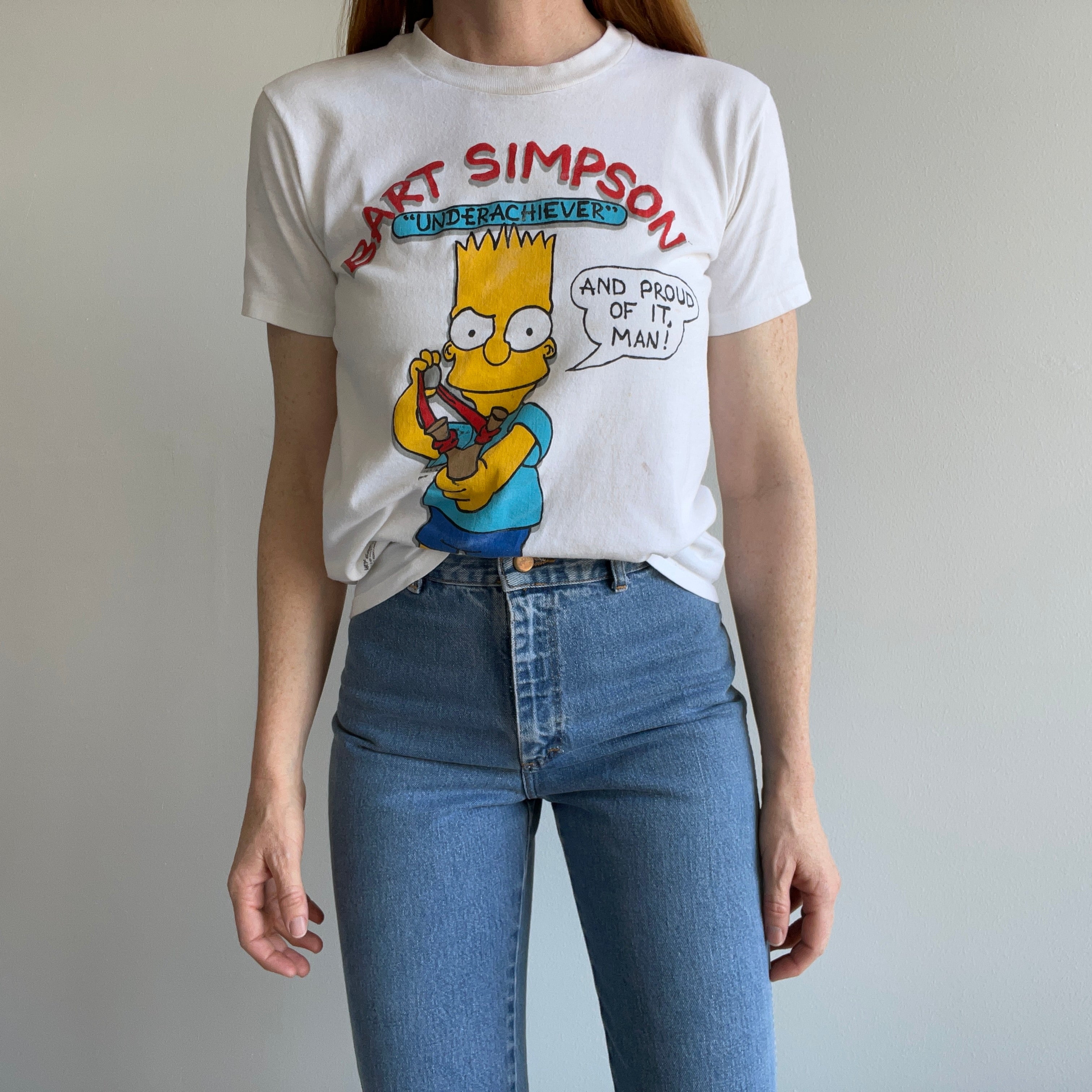 1989 Bart Simpson Underachiever T-Shirt