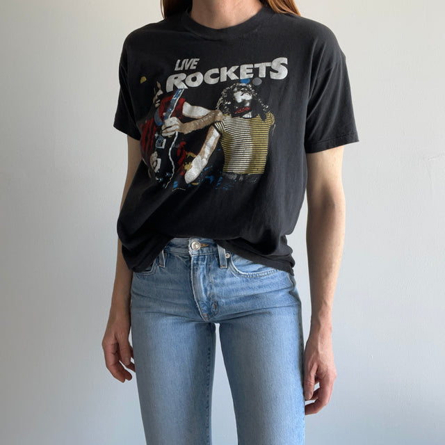 1983 The Rockets Farewell Concert "10 Years of Rocket Roll" Soft and Slouchy T-Shirt !!!!