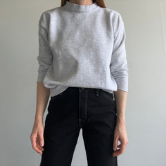 1980s Blank Gray Sweatshirt with the Cuffs Cut Off by Tultex