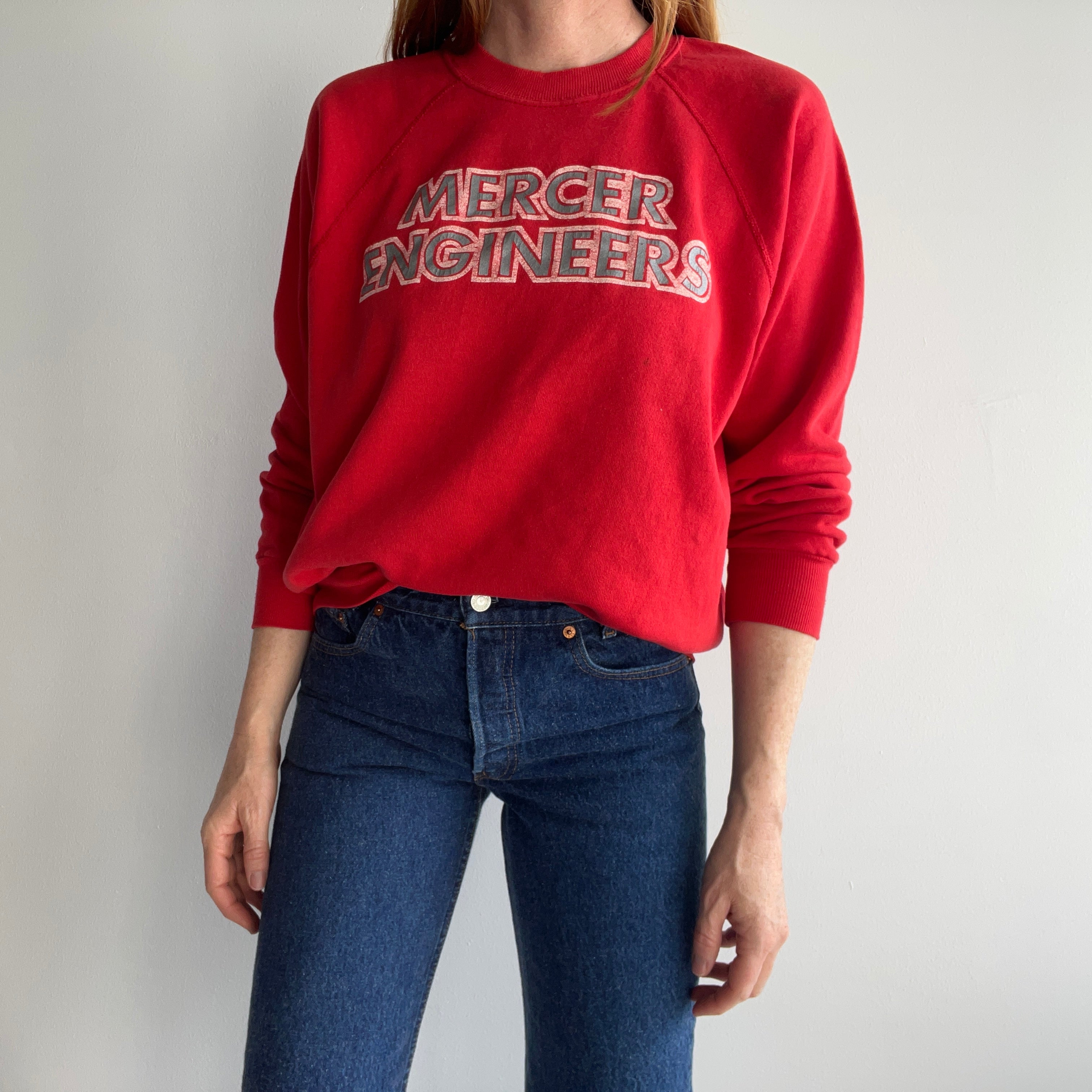 1970s Champion Brand Mercer Engineer Sweatshirt – Red Vintage Co