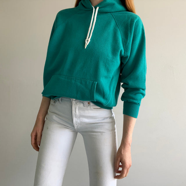 1980s Teal Hoodie by Pannill - Great Shape