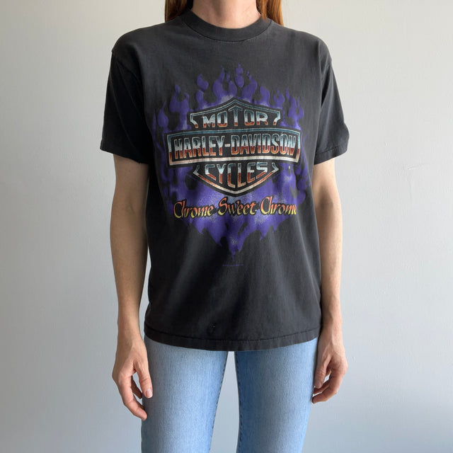 1993 Harley T-Shirt "Chrome Sweet Chrome" Pleasant Hill, California