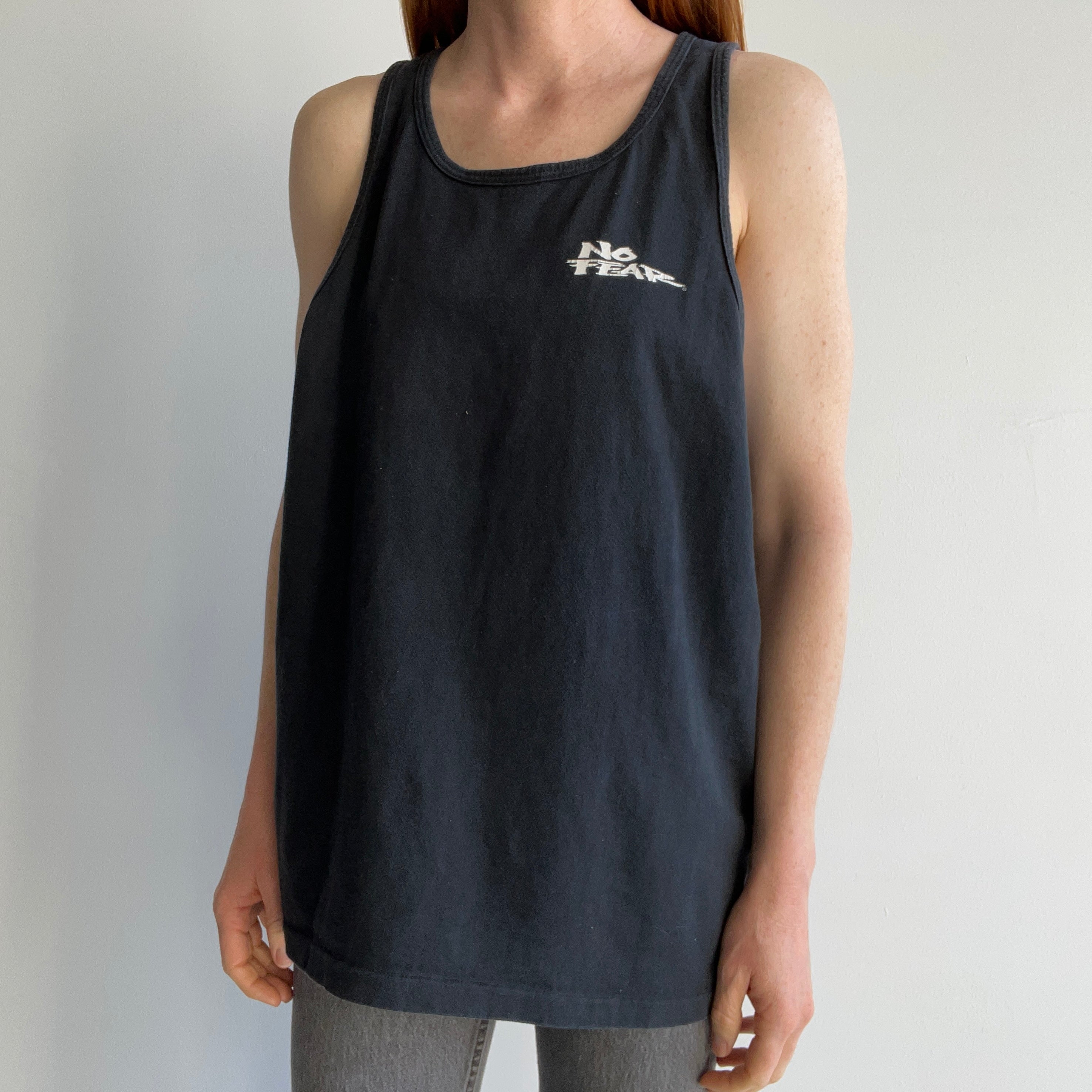 1996 No Fear Cotton Tank Top - The Backside