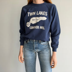 1980s (Early) Twin Lakes Conover, Wisconsin Sweatshirt