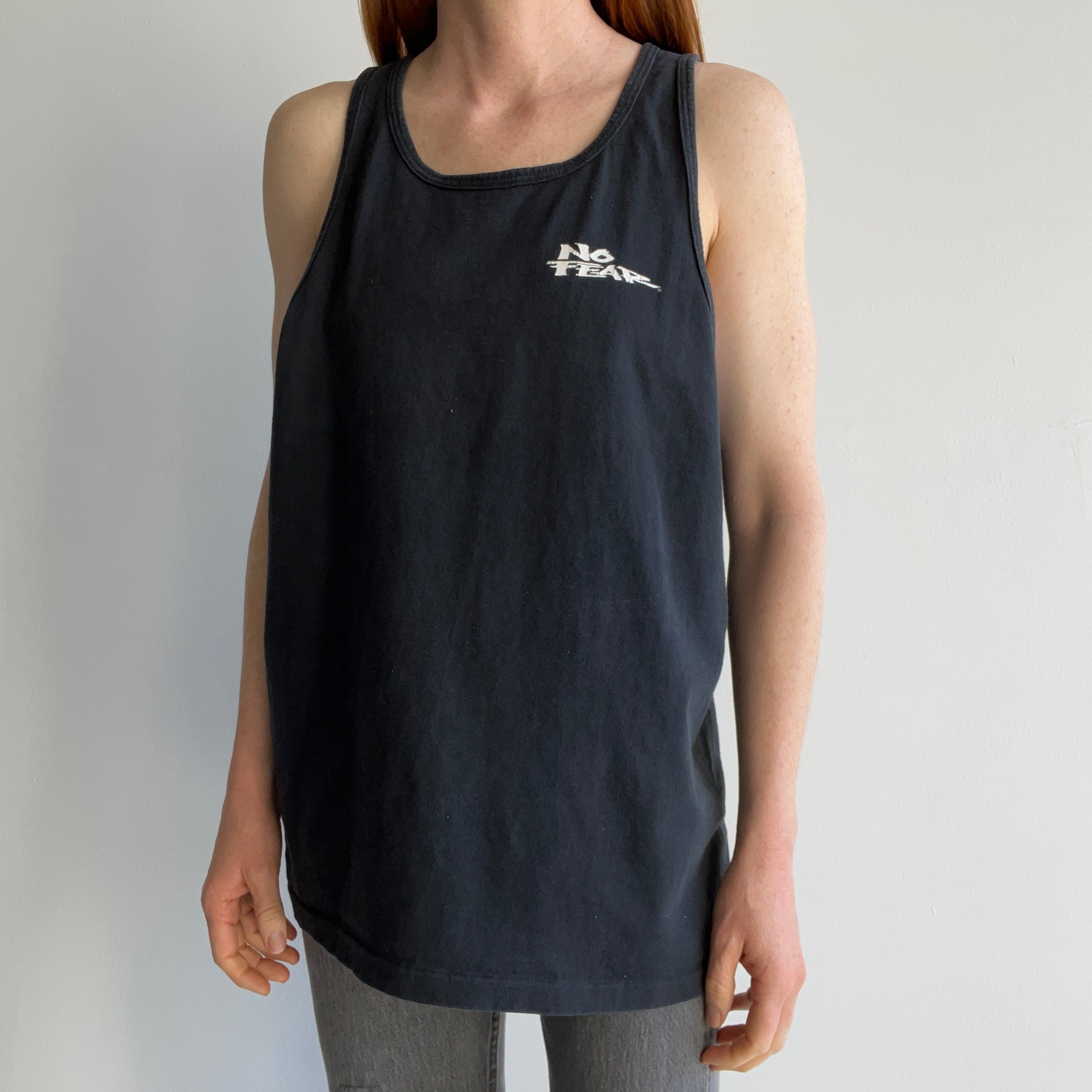 1996 No Fear Cotton Tank Top - The Backside