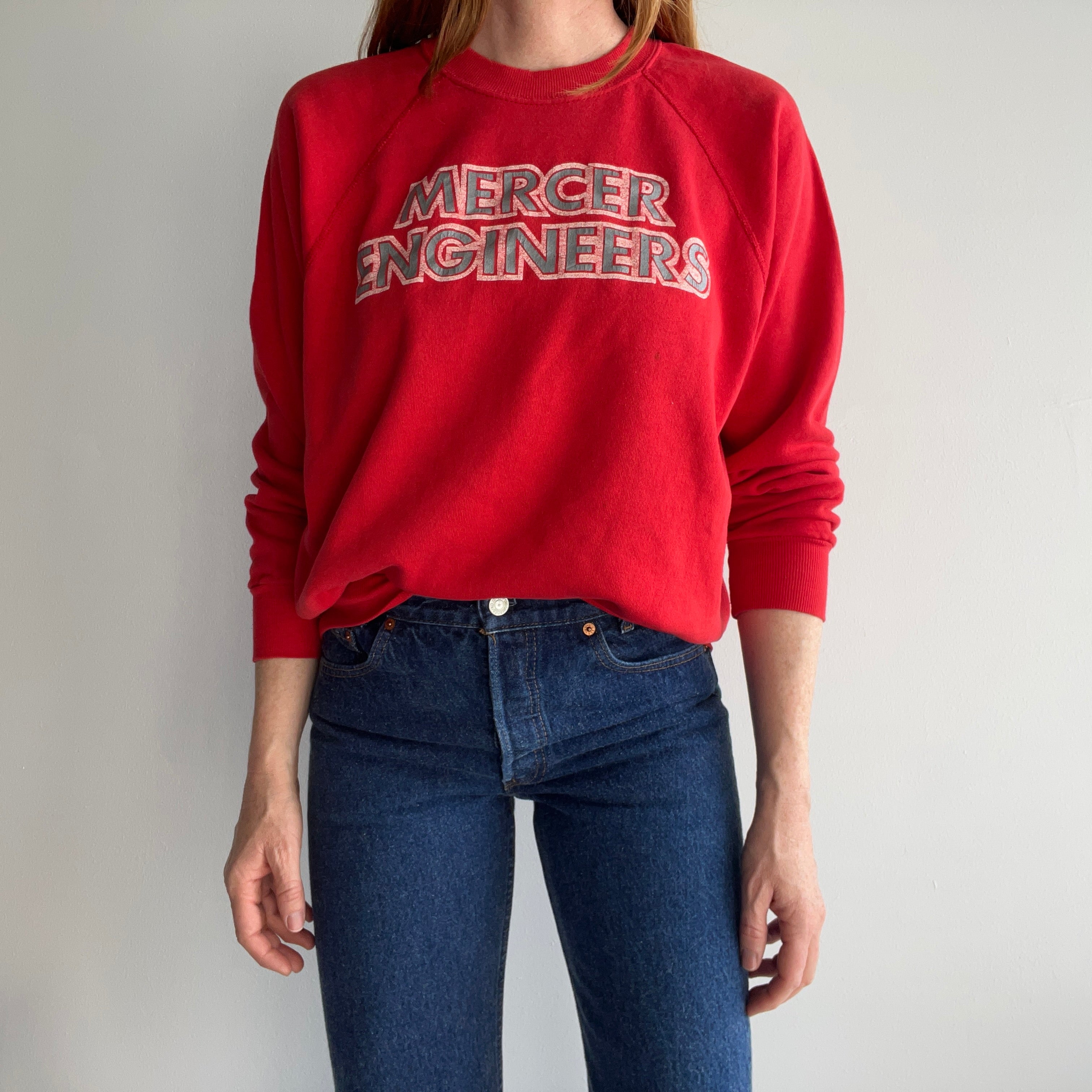 1970s Champion Brand Mercer Engineer Sweatshirt