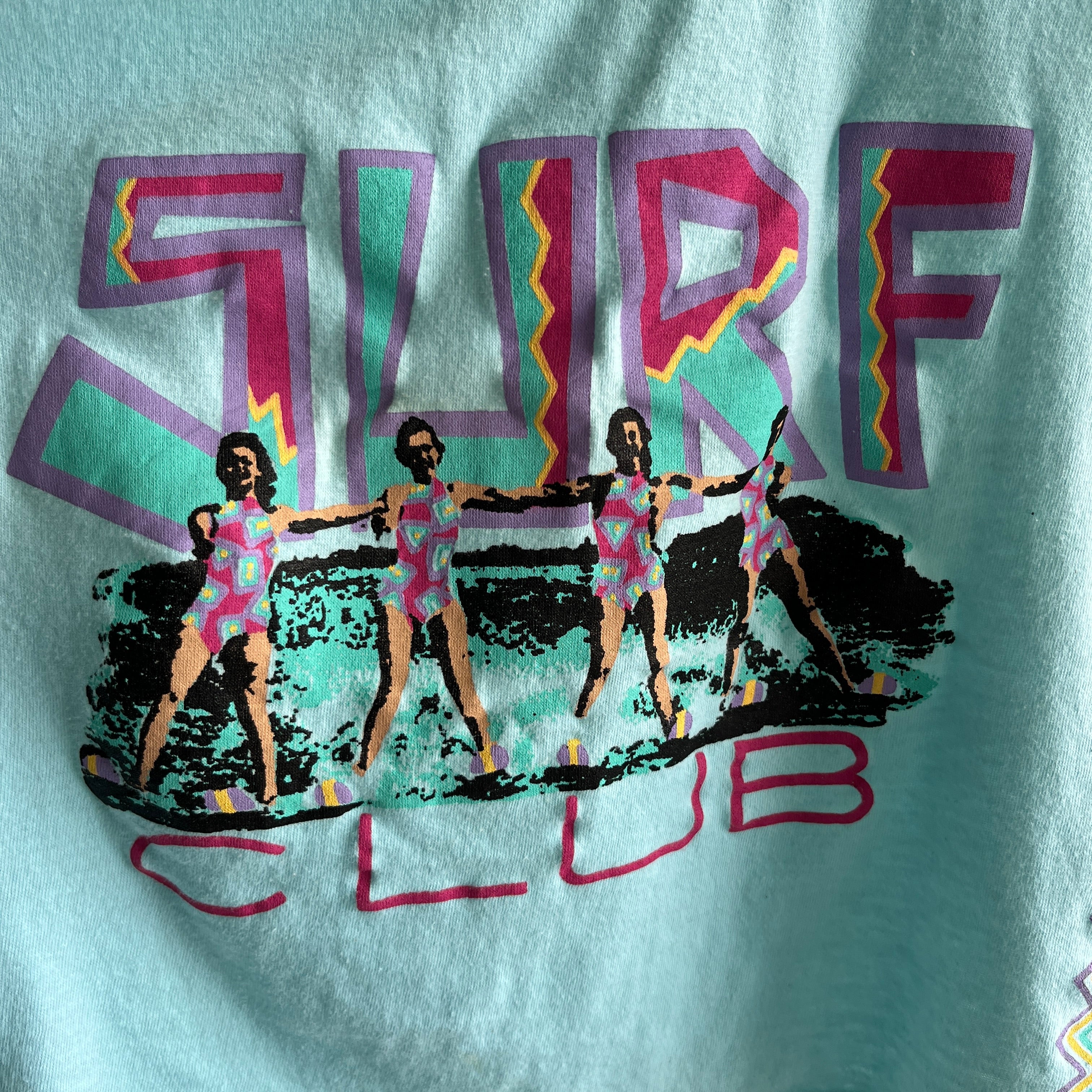 1980s Surf Club Tank - HELLO SUMMER