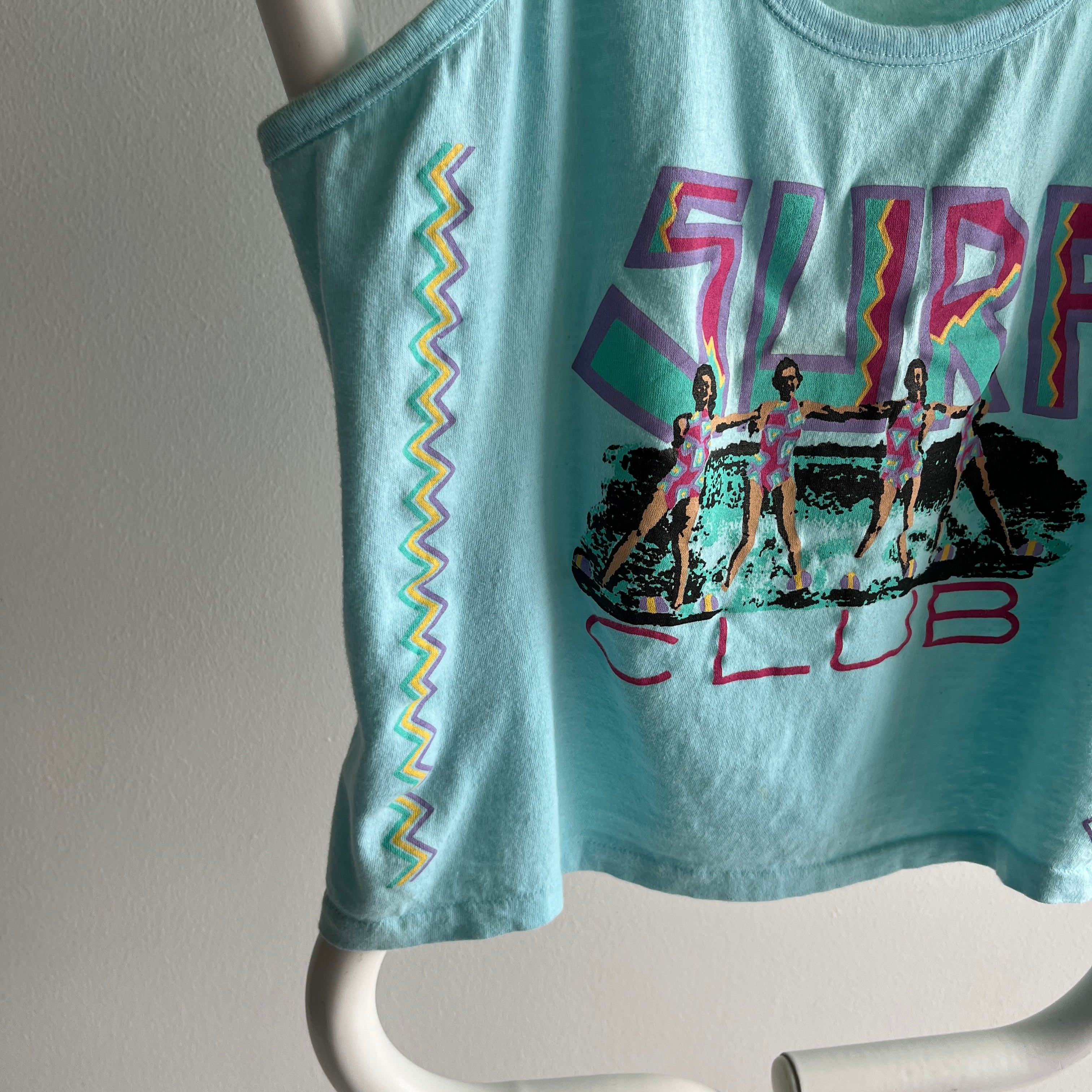 1980s Surf Club Tank - HELLO SUMMER