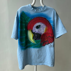 1992 Airbrushed Giant Parrot Head T-Shirt - YES PLEASE