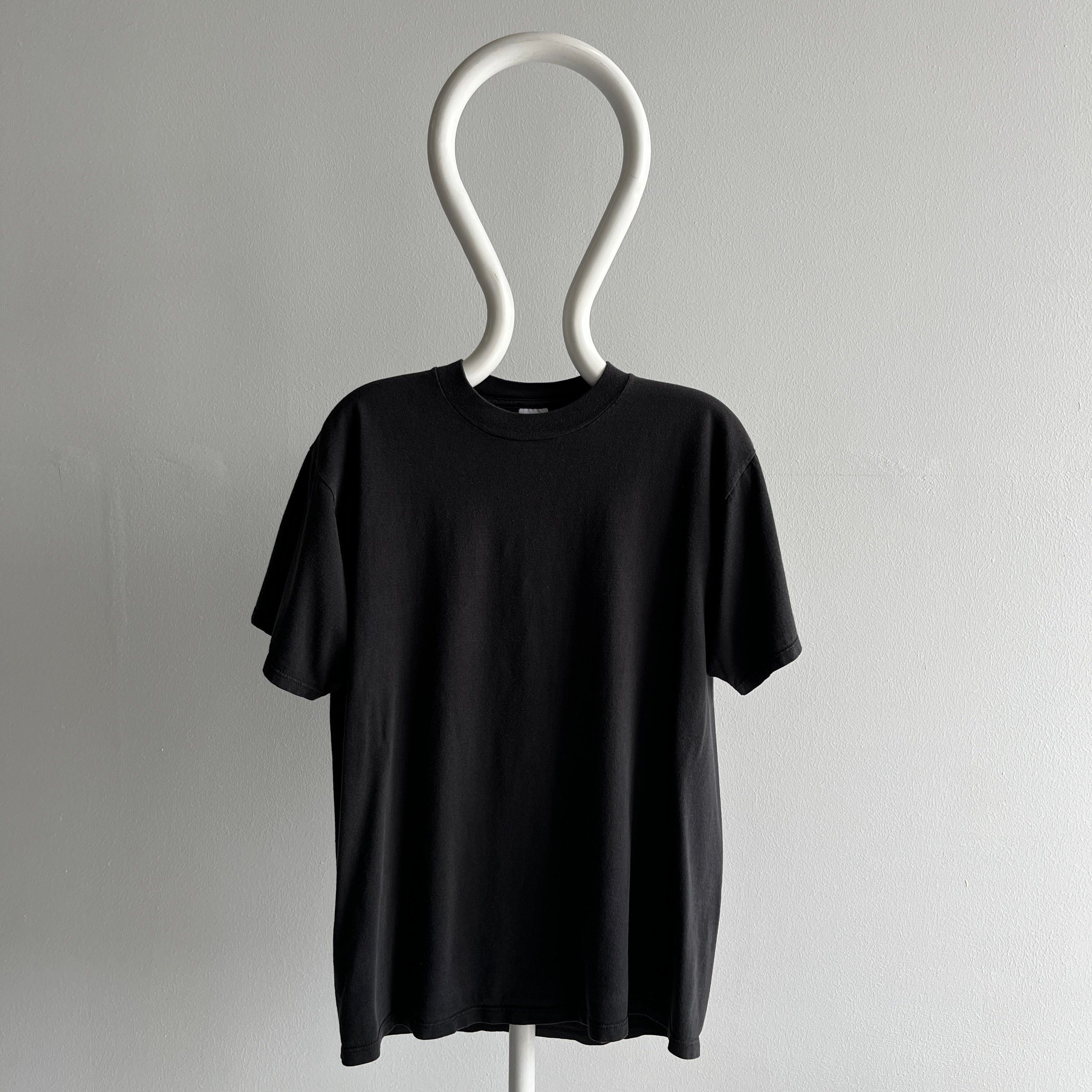 1980s Blank Black Jerzees T-Shirt - USA Made