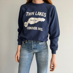 1980s (Early) Twin Lakes Conover, Wisconsin Sweatshirt