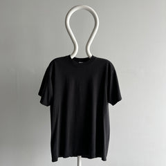 1980s Blank Black Jerzees T-Shirt - USA Made