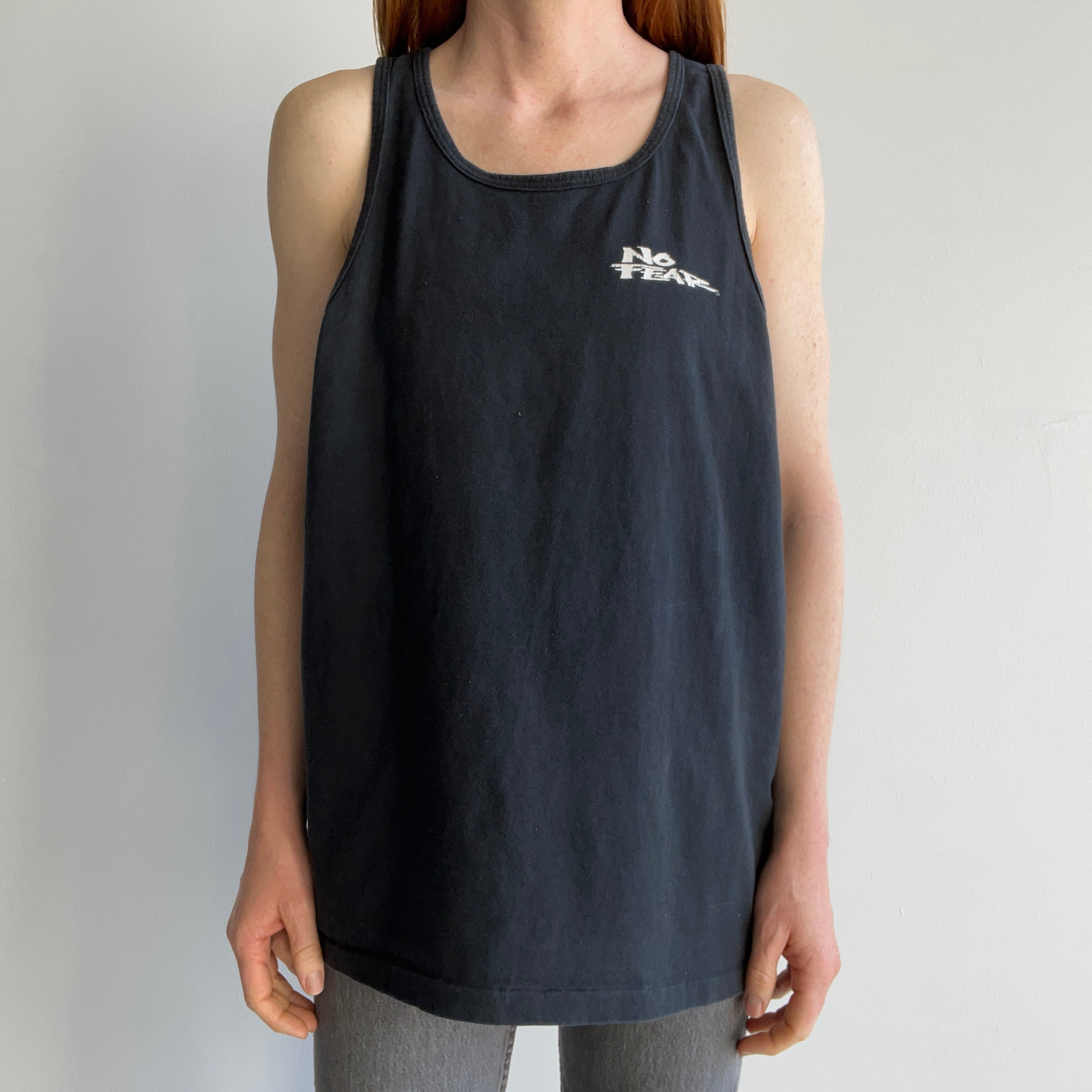 1996 No Fear Cotton Tank Top - The Backside