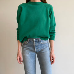 1980/90s HHW Faded Kelly Green Sweatshirt