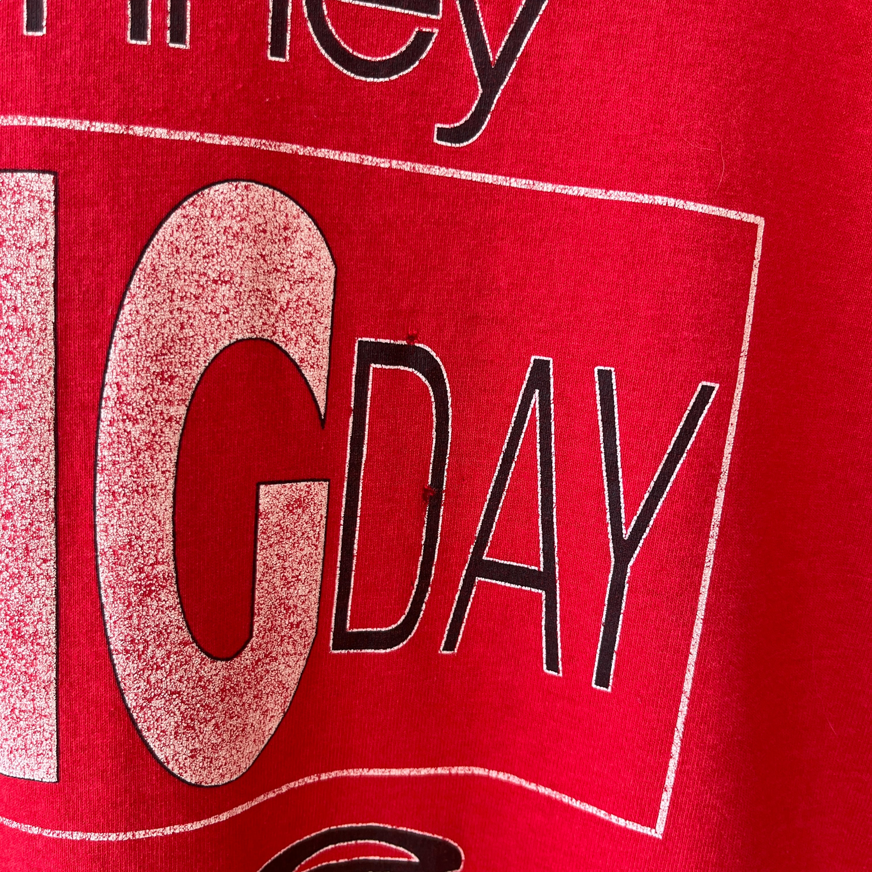 1980s Red JCPenny One Big Day Sale T Shirt