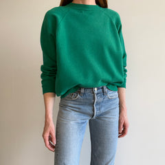 1980/90s HHW Faded Kelly Green Sweatshirt