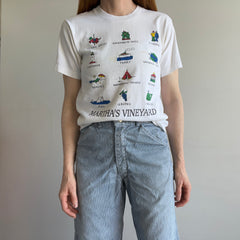 1980s Martha's Vineyard Tourist T-Shirt That is Really Great and Also Stained