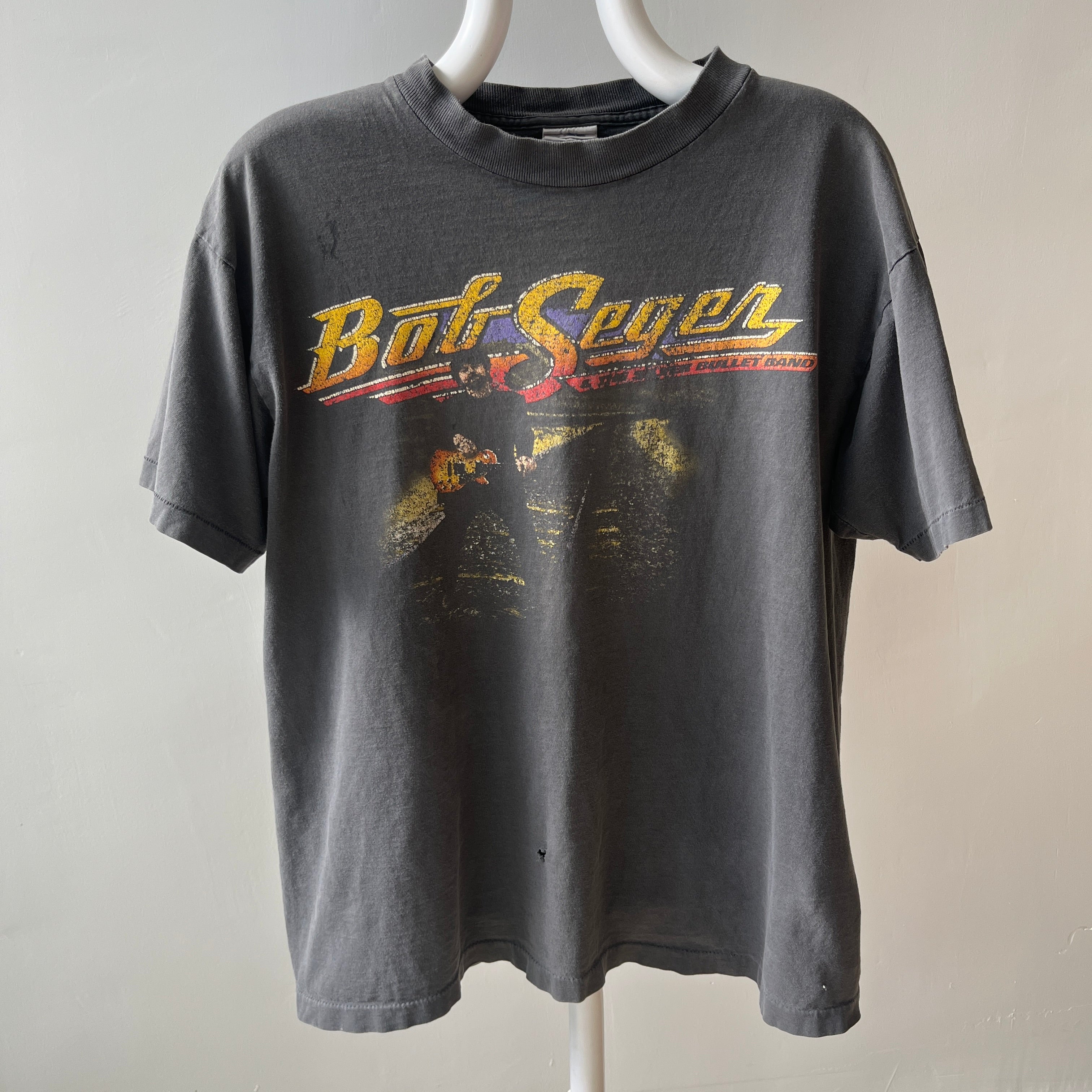 1996 Perfectly Worn Bob Segar North American Tour Front and Back T-Shirt