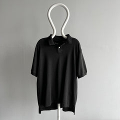 Y2K Blank Black Polo - Not Well Made