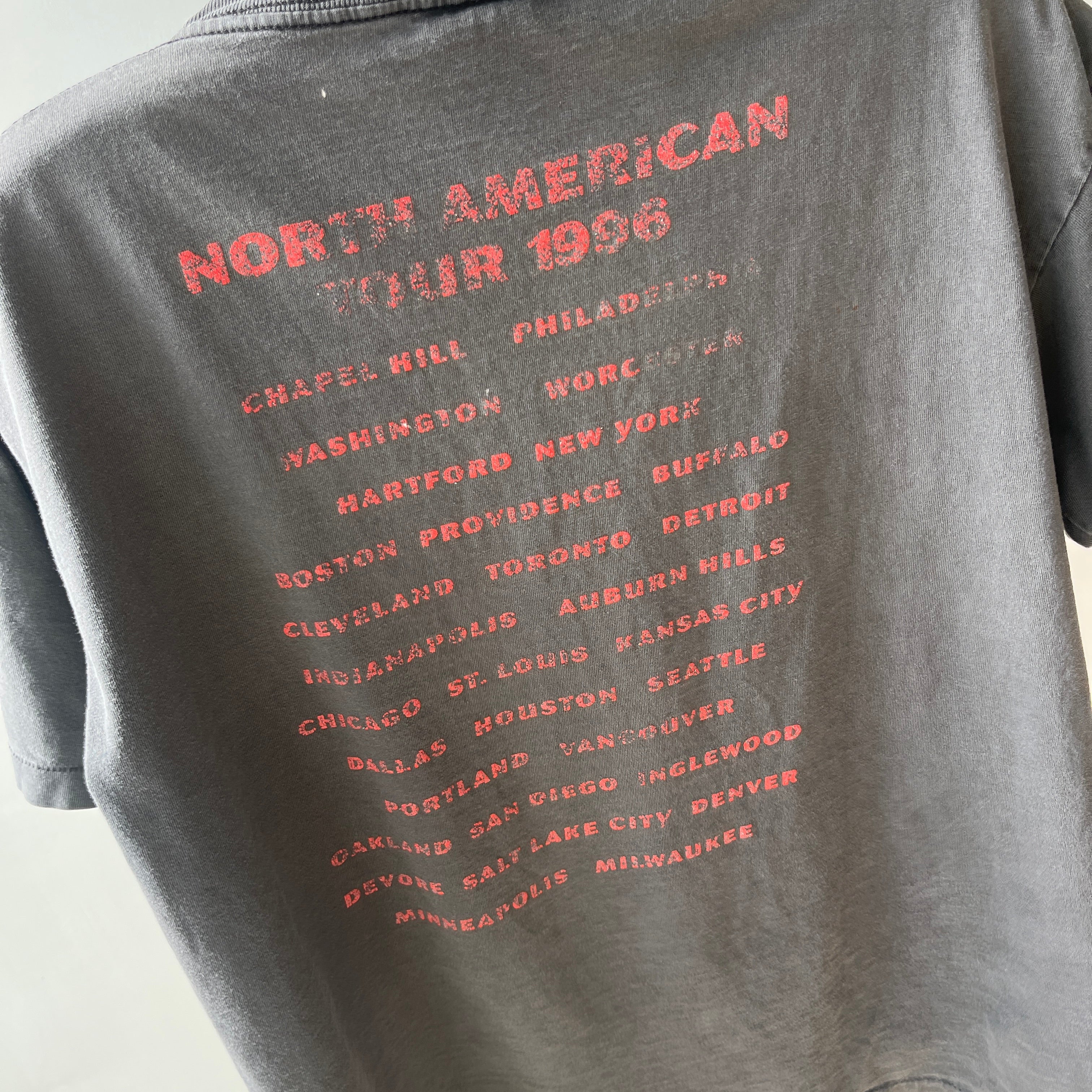 1996 Perfectly Worn Bob Segar North American Tour Front and Back T-Shirt