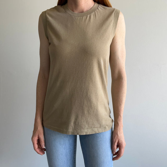 1980s Jockey Cortado Colored Soft Cotton Muscle Tank