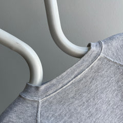 1980s Light Heather Gray Raglan Sweatshirt