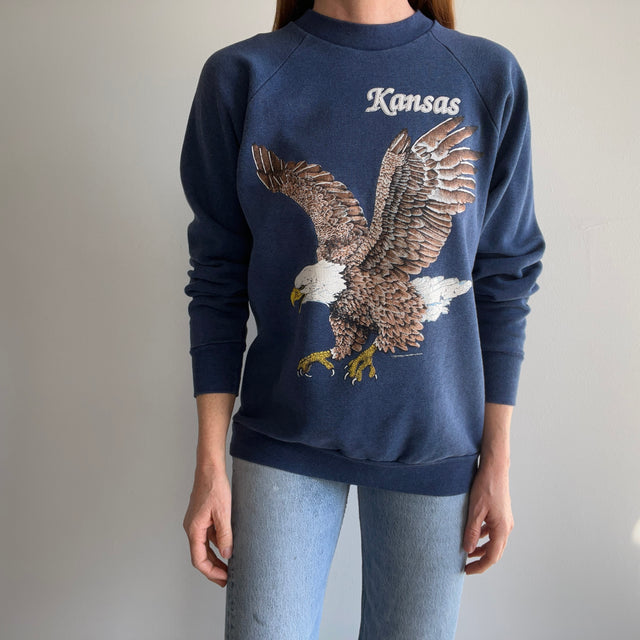 1990s Kansas Eagle Sweatshirt