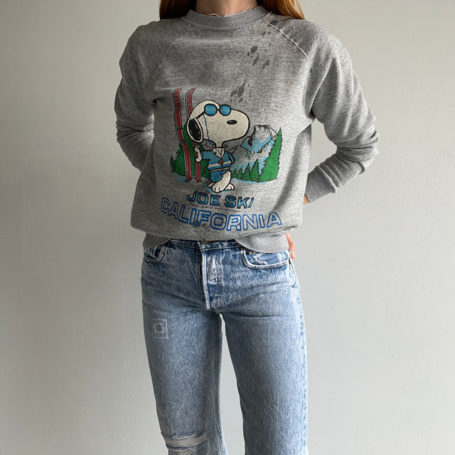 1980s Joe Ski CALIFORNIA Snoopy Sweatshirt - OMFG