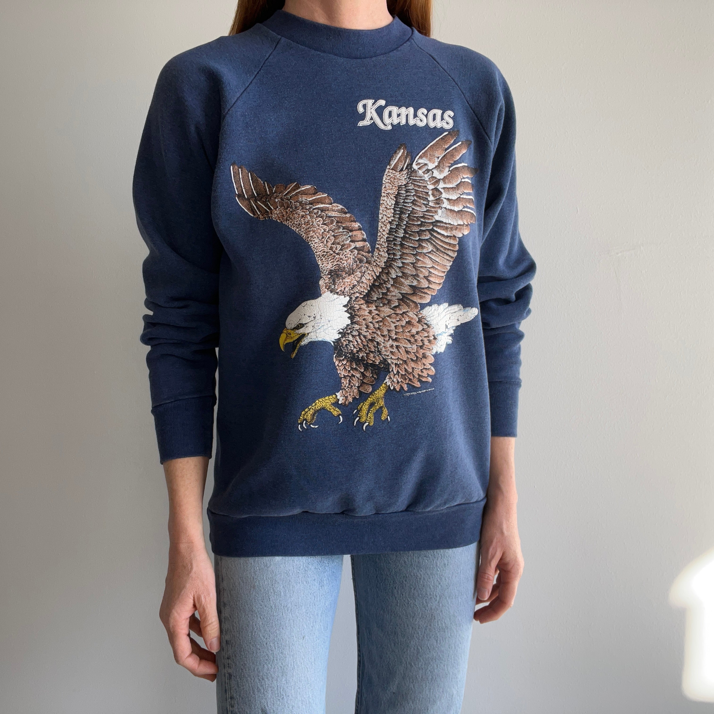 1990s Kansas Eagle Sweatshirt